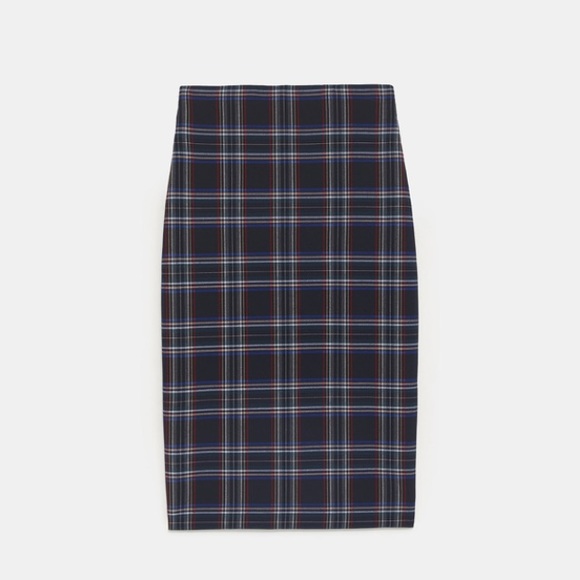 Zara plaid pencil skirt - Picture 6 of 7
